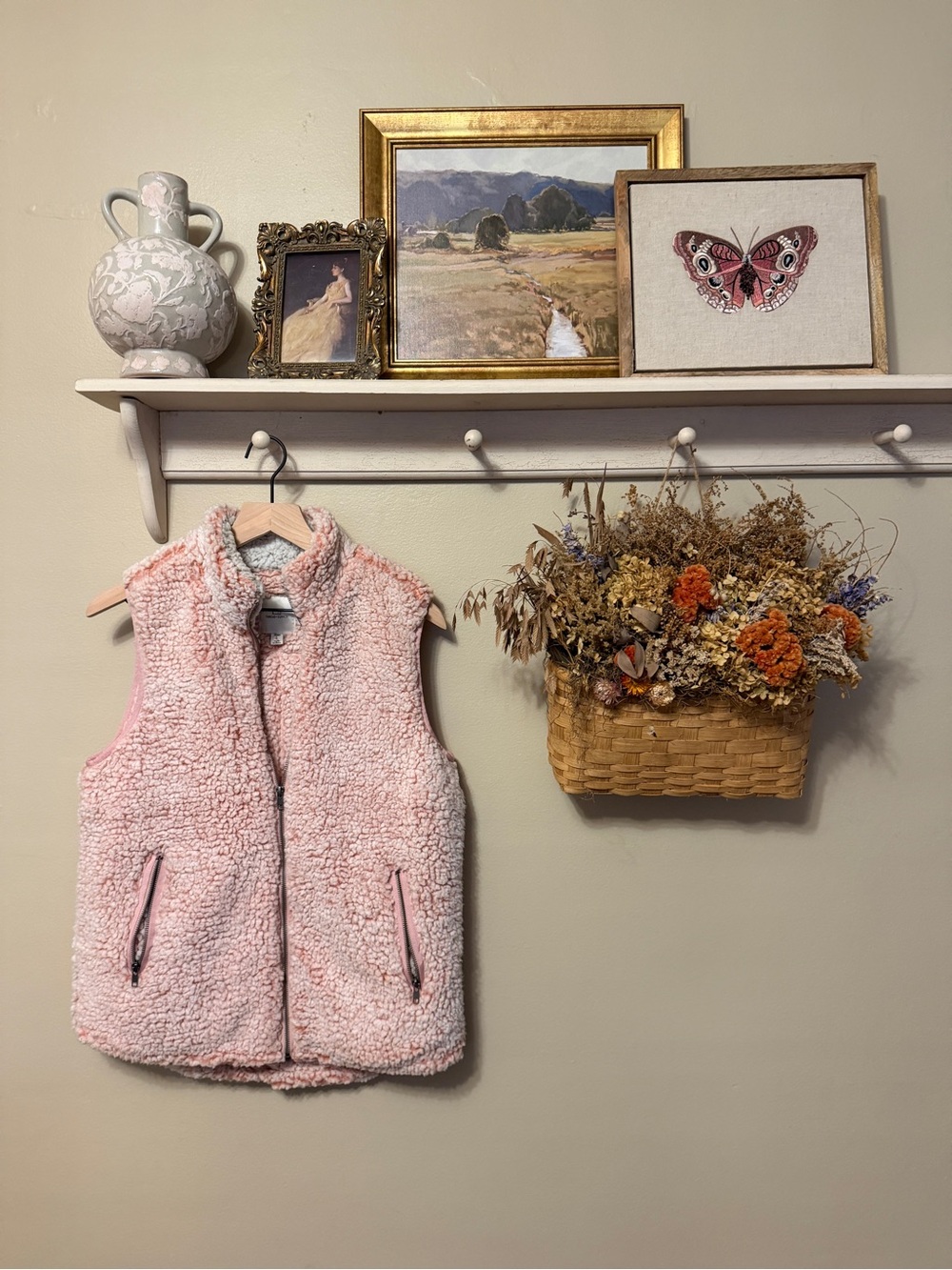 Thread & Supply Pink Sherpa Fleece Vest